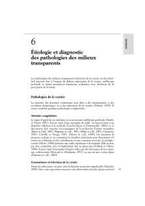 Étiologie et diagnostic des pathologies des milieux - iPubli