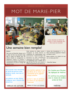 Mot de Marie-Pier 1 - Commission scolaire de Laval