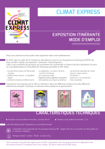 Exposition itinérante Climat express