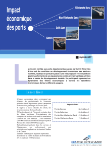 Impact économique des ports départementaux gérés