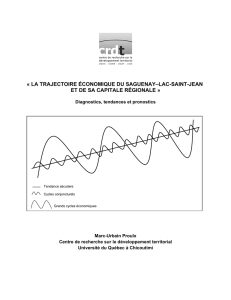la trajectoire économique du saguenay–lac-saint