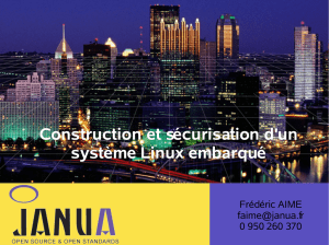 Construction et sécurisation d`un système Linux embarqué