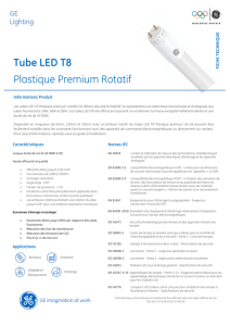 Fiche Technique Tubes LED PPR - FR