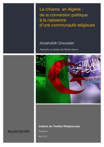 Le chiisme en Algérie