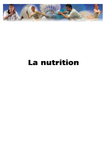 La nutrition