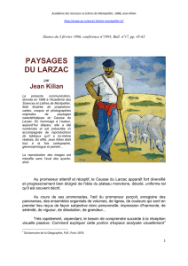 paysages du larzac - Académie des Sciences et Lettres de Montpellier