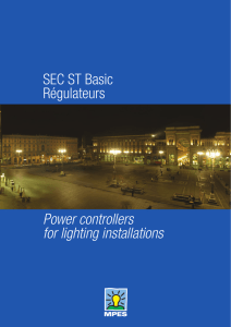 SEC ST Basic Régulateurs Power controllers for
