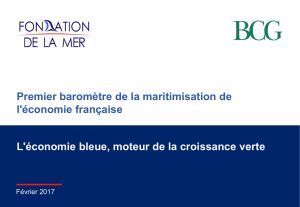 Premier baromètre de la maritimisation de l`économie française L