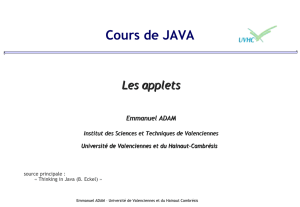 Une Applet... - IA - IAD - Java : Supports de cours
