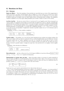 A. Notations de Dirac