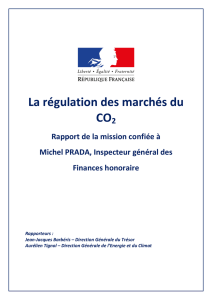 La régulation des marchés du CO2