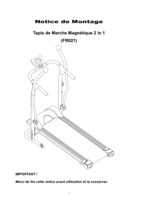 Notice de Montage Tapis de Marche Magnétique 2 in 1 (FR021)