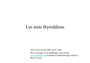 Les tests thyroïdiens