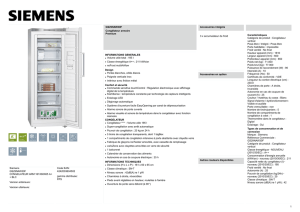 Siemens GS29NAW30F CONGELATEUR ARM 161X60X65 A+ +