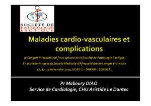 Maladies cardio-vasculaires et complications