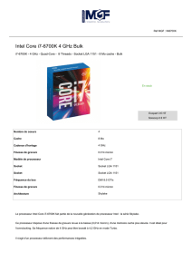 Intel Core i7-6700K 4 GHz Bulk