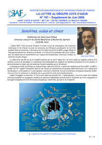 Conférence satellites, océans et climat