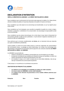 declaration d`intention lemanex