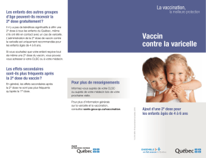 Vaccin contre la varicelle - La vaccination, la meilleure protection