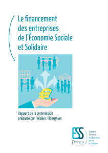 Le financement des entreprises de l`Économie Sociale et Solidaire
