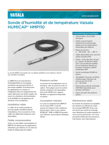 Sonde d`humidité et de température Vaisala HUMICAP® HMP110