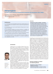 Otospongiose - Swiss Medical Forum