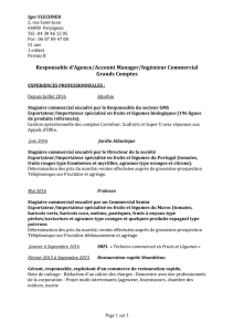 Responsable d`Agence/Account Manager/Ingénieur Commercial