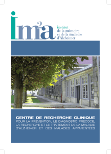 CENTRE DE RECHERCHE CLINIQUE - Association France-DFT