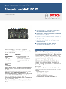 Alimentation MAP 150 W - Bosch Security Systems