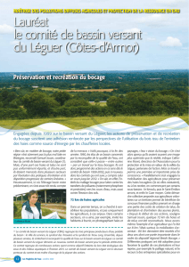 Lauréat le comité de bassin versant du Léguer (Côtes