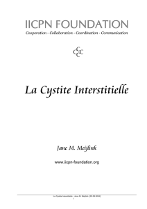 La Cystite Interstitielle - International Painful Bladder Foundation