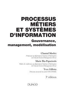 Processus métiers et Système d`Information