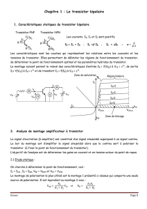 Chapitre 1 : Le transistor bipolaire AVAV - UMMTO E
