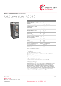 Unité de ventilation AC 25 C