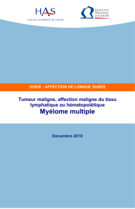 Myélome multiple - Guide médecin pdf