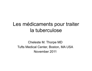 Les Médicaments Pour Traiter La Tuberculose