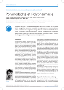 Polymorbidité et Polypharmacie