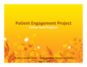 Patient Engagement Project - St