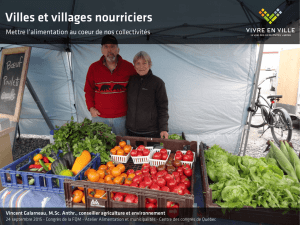 Villes et villages nourriciers