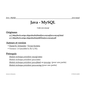 Java - MySQL