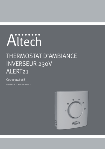 thermostat d`ambiance inverseur 230v alert21