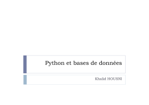 Python et bases de données