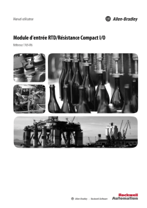 Module d`entrée RTD/Résistance Compact I/O