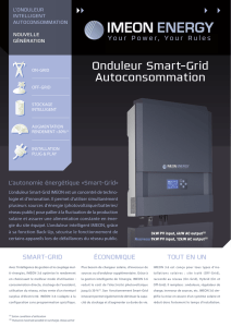Onduleur Smart-Grid Autoconsommation