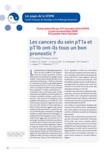 Les cancers du sein pT1a et pT1b ont
