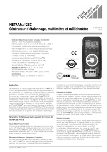 METRA 28C Générateur d`étalonnage, multimètre et milliohmètre