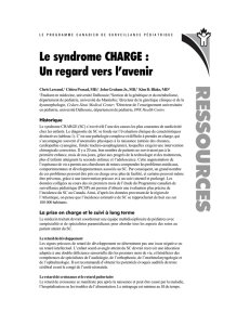 Syndrome CHARGE - Programme canadien de surveillance