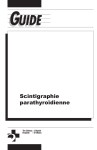 guide intitulé scintigraphie des parathyroïdes.