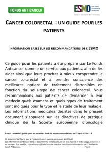 cancer colorectal : un guide pour les patients