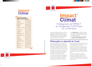 Impact`Climat - Prédiagnostic de l`IMPACT du changement